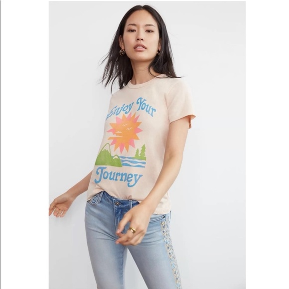 Anthropologie Enjoy Your Journey T-shirt - Picture 2 of 7
